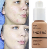 PHOERA Soft Matte Long Wear Foundation Liquid Face Makeup Coverage Foundation Naturally Concealer Oil-controling Lightfeel Cream