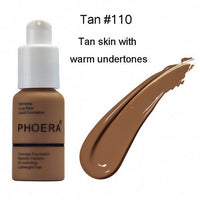 PHOERA Soft Matte Long Wear Foundation Liquid Face Makeup Coverage Foundation Naturally Concealer Oil-controling Lightfeel Cream