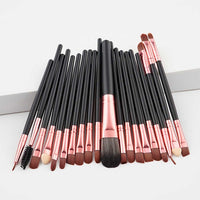 20ps cbrown/Rose Gold  Make up Brush Tools kit Eye Liner natural-synthetic hair beauty brushes good quality makeup tools brushes