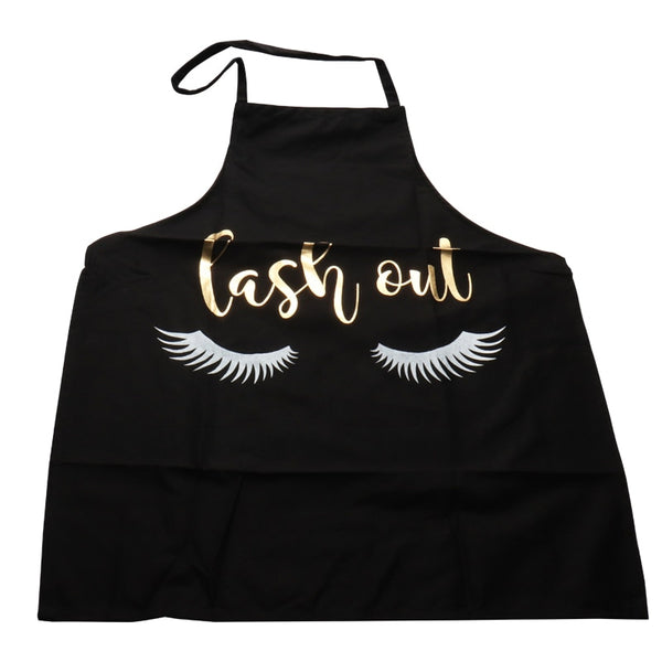 Lovely Bronzing Eyelashes Apron For eyelashes extension Cleaning Household Cooking Kitchen Cotton Apron Tools Accessories