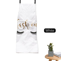 Lovely Bronzing Eyelashes Apron For eyelashes extension Cleaning Household Cooking Kitchen Cotton Apron Tools Accessories