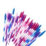 mikiwi eyelash brush makeup brushes 50pcs individual disposable brush applicator  lash makeup brushes tools 16colors new product