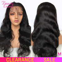 150 180% Lace Front Human Hair Wigs 13X4 Non-Remy Brazilian Body Wave Lace Front Wig With Baby Hair For Black Women Medium Ratio