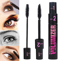 1PCS Black Eyelash Mascara Double Use Fashion Curling Thick Waterproof Rapid Dry No Dizzy Dye Skin Friendly Makeup tool