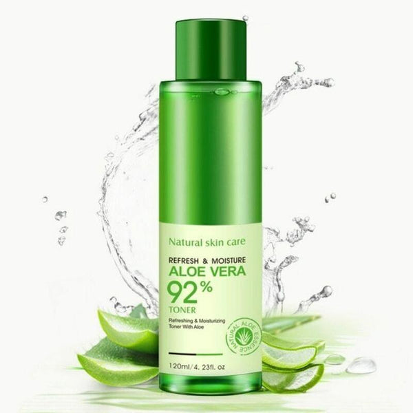 120ml Natural Face Toner Aloe Vera Gel VC Essence Skin Care Hydrating Moisturizing Lighten Pore Toner