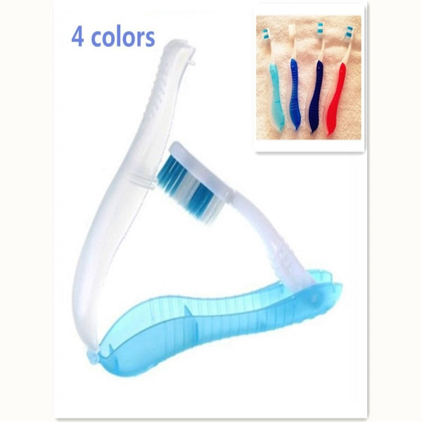 2019 New Foldable 1pc Travel Toothbrush Replacement Portable Soft Bristle Toothbrush Camping Holiday Outdoor Toothbrush 3 Colors