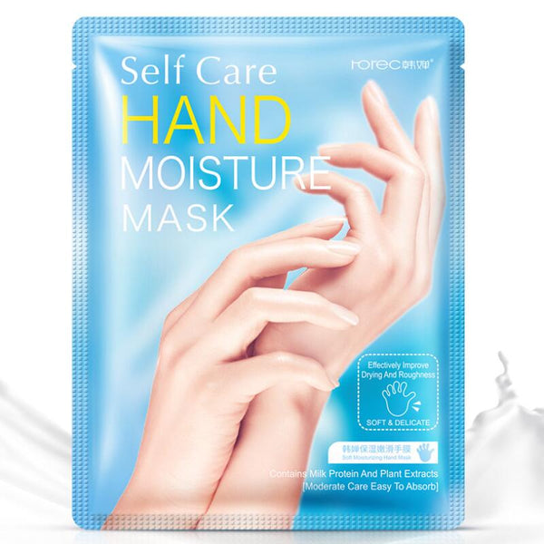 1 Pair Hanchan Milk Hand Mask Soft Moisturizing Whitening Anti Wrinkle Remove Hard Dead Skin Hand Spa Skin Care