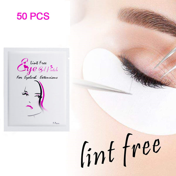 Drop Ship 50 Pairs Eye Pads Eyelash Extension Under Eye Gel Salon Lint Free Patches Eye Mask Make-Up Tools TSLM2