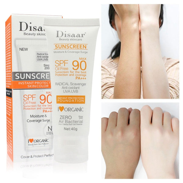 Disaar Facial Body Sunscreen Whitening Sun Cream Sunblock Skin Protective Cream Anti-Aging Oil-control Moisturizing SPF 90 Face