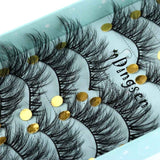 10 Pairs 3D Soft Faux Mink Hair False Eyelashes Natural Messy Eyelash Crisscross Wispy Fluffy Lashes Extension Eye Makeup Tools